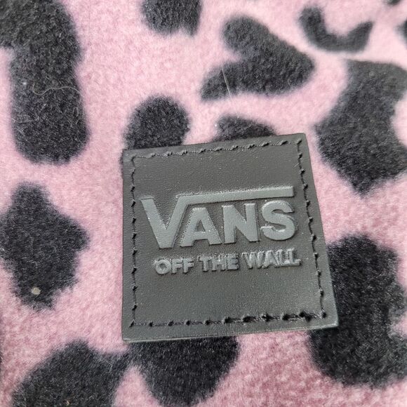 NEW VANS PLUSH LEOPARD FURRY BLACK BLUE RED GOLD Deana BACKPACK TRAVEL BAG NWT - Picture 9 of 16
